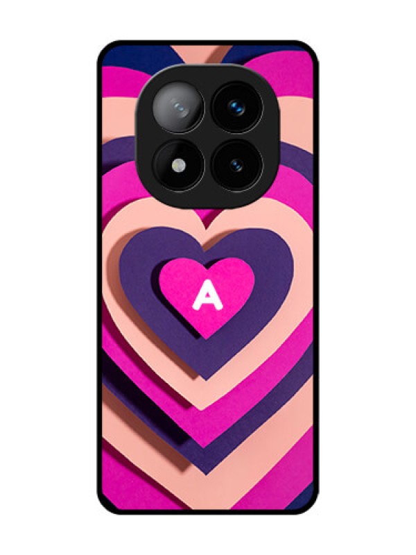 Custom Redmi Note 14 Pro Plus 5G Custom Glass Phone CaseCute Heart Pattern Design