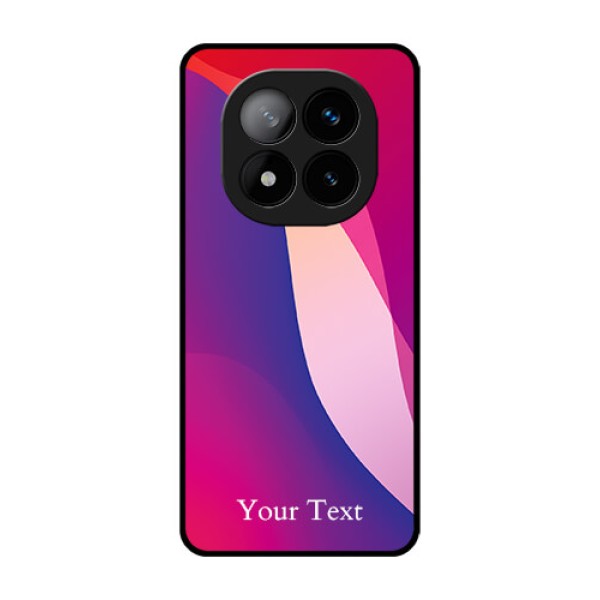 Redmi Note 14 Pro Plus 5G Custom Glass Phone CaseDigital Abstract Overlap Design