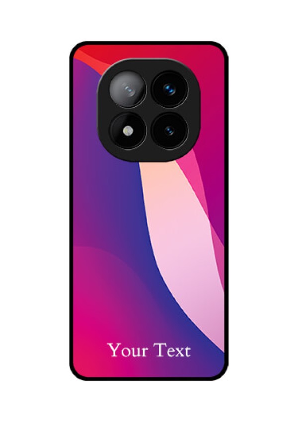 Redmi Note 14 Pro Plus 5G Custom Glass Phone CaseDigital Abstract Overlap Design