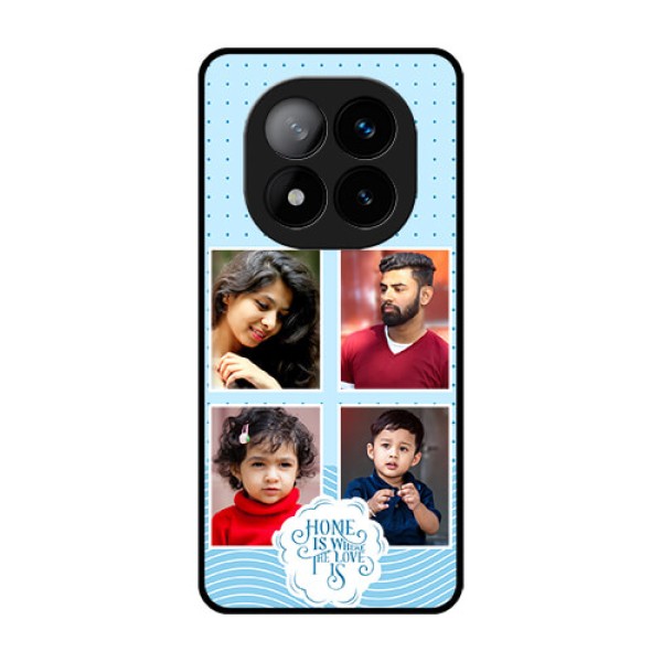 Redmi Note 14 Pro Plus 5G Custom Glass Phone CaseCute Love Quote With 4 Pic Upload Design Redmi Note 14 Pro Plus 5G Custom Glass Phone CaseCute Love Quote With 4 Pic Upload Design