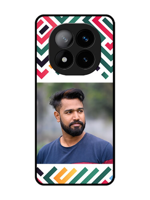 Custom Redmi Note 14 Pro Plus 5G Custom Glass Phone CaseColorful Maze Pattern Design