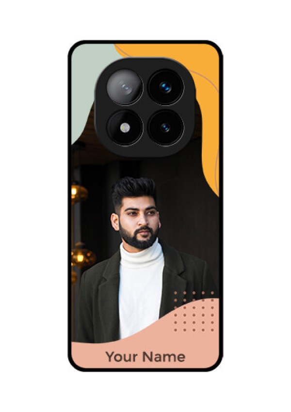 Redmi Note 14 Pro Plus 5G Custom Glass Phone CaseTri - Coloured Overlay Design