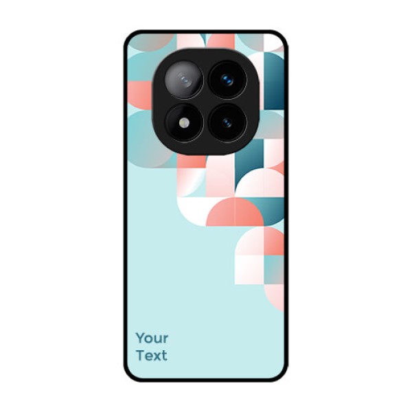 Redmi Note 14 Pro Plus 5G Custom Glass Phone CaseStylish Semi - Circle Pattern Design Redmi Note 14 Pro Plus 5G Custom Glass Phone CaseStylish Semi - Circle Pattern Design