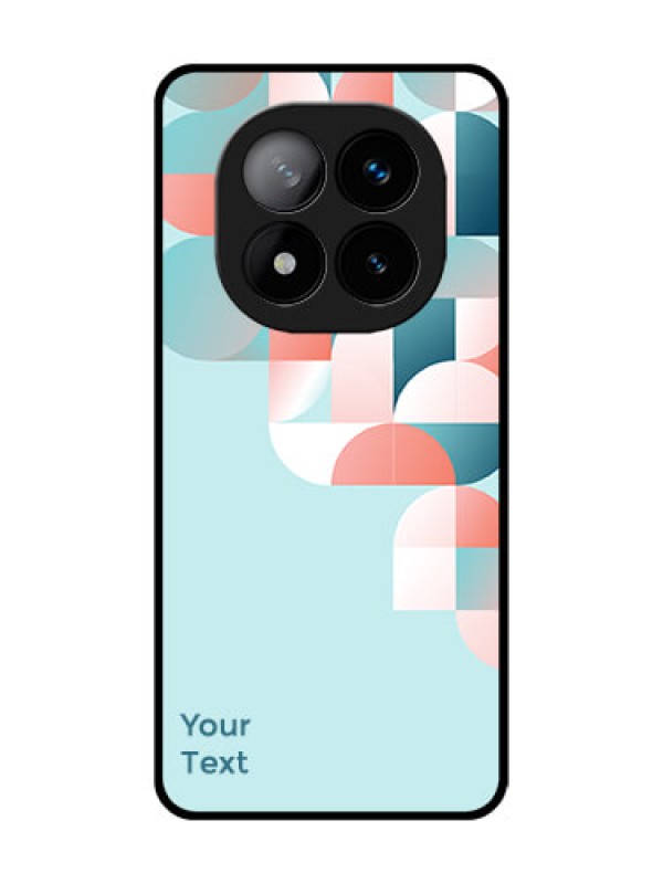 Custom Redmi Note 14 Pro Plus 5G Custom Glass Phone CaseStylish Semi - Circle Pattern Design