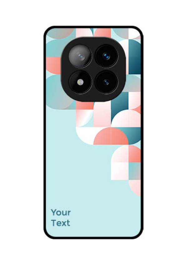 Redmi Note 14 Pro Plus 5G Custom Glass Phone CaseStylish Semi - Circle Pattern Design