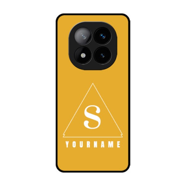 Redmi Note 14 Pro Plus 5G Custom Glass Phone CaseSimple Triangle Design