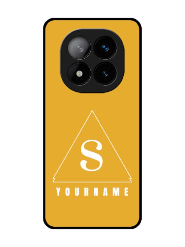 Custom Redmi Note 14 Pro Plus 5G Custom Glass Phone CaseSimple Triangle Design