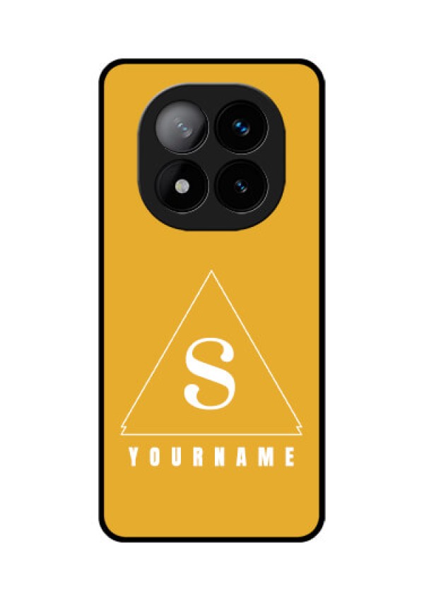 Redmi Note 14 Pro Plus 5G Custom Glass Phone CaseSimple Triangle Design