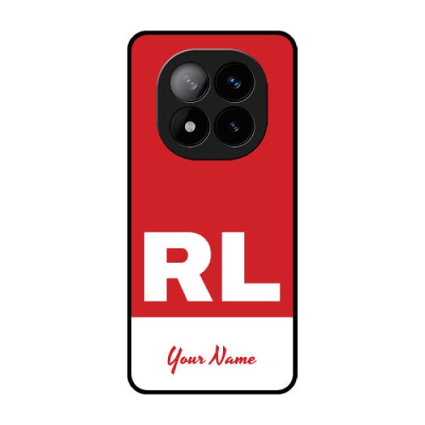 Redmi Note 14 Pro Plus 5G Custom Glass Phone CaseDual Tone Custom Text Design Redmi Note 14 Pro Plus 5G Custom Glass Phone CaseDual Tone Custom Text Design