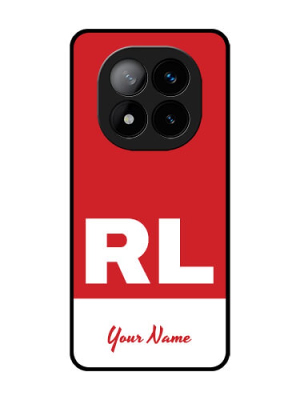 Custom Redmi Note 14 Pro Plus 5G Custom Glass Phone CaseDual Tone Custom Text Design