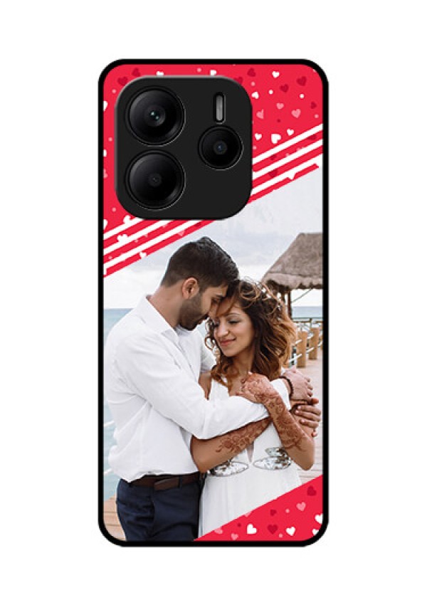 Redmi Note 14 SE 5G Custom Glass Phone Case - Valentines Gift Design