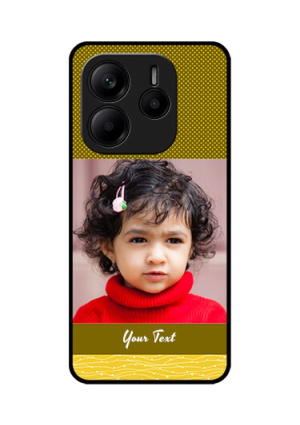 Redmi Note 14 SE 5G Custom Glass Phone Case - Simple Green Color Design