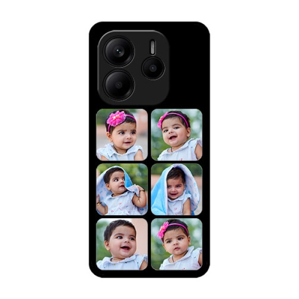 Redmi Note 14 SE 5G Custom Glass Phone Case - Multiple Pictures Design Redmi Note 14 SE 5G Custom Glass Phone Case - Multiple Pictures Design