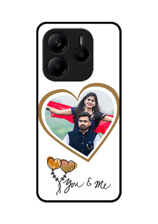 Redmi Note 14 SE 5G Custom Glass Phone Case - You & Me Design