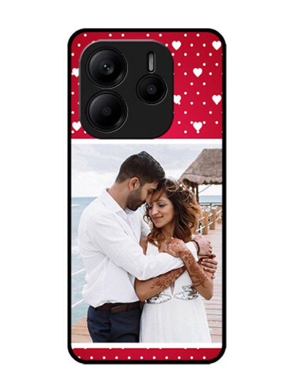 Custom Redmi Note 14 SE 5G Custom Glass Phone Case - Hearts Mobile Case Design