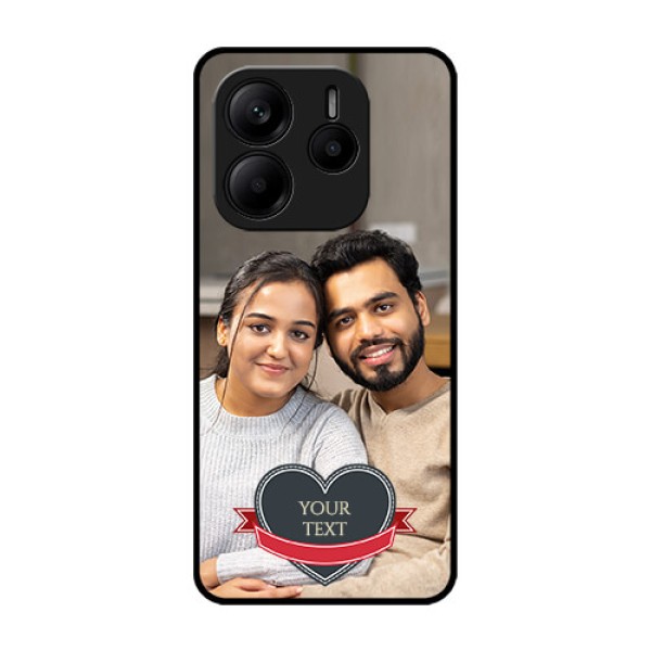 Redmi Note 14 SE 5G Custom Glass Phone Case - Just Married Couple Design Redmi Note 14 SE 5G Custom Glass Phone Case - Just Married Couple Design