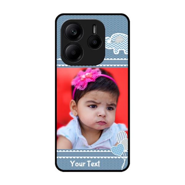 Redmi Note 14 SE 5G Custom Glass Phone Case - With Kids Pattern Design
