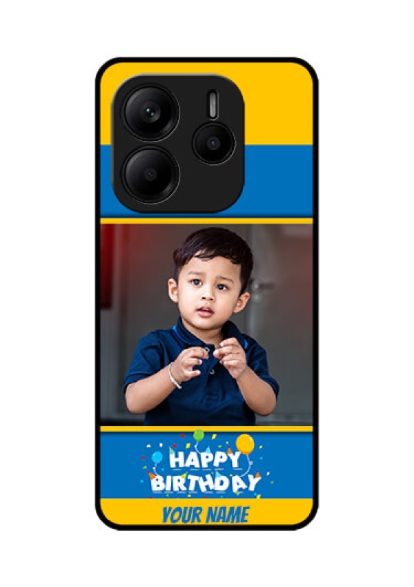 Redmi Note 14 SE 5G Custom Glass Phone Case - Birthday Wishes Design