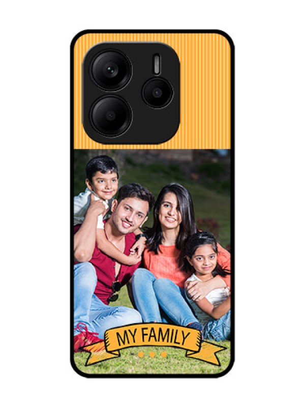 Custom Redmi Note 14 SE 5G Custom Glass Phone Case - My Family Design