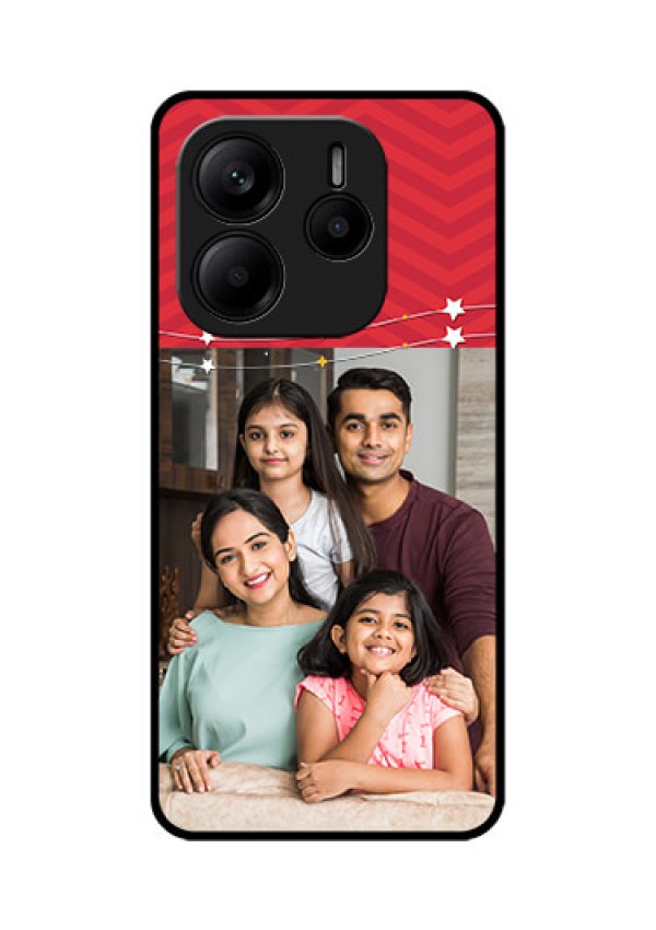 Redmi Note 14 SE 5G Custom Glass Phone Case - Happy Family Design
