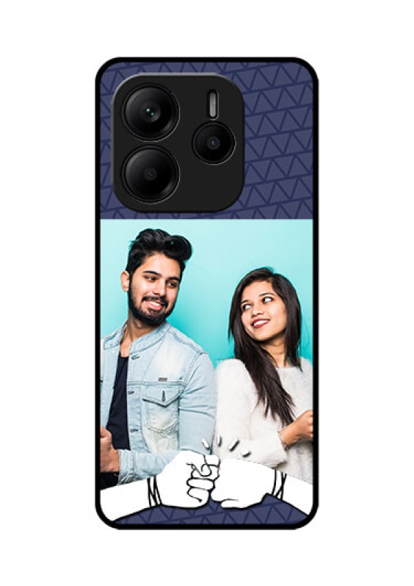 Redmi Note 14 SE 5G Custom Glass Phone Case - With Best Friends Design
