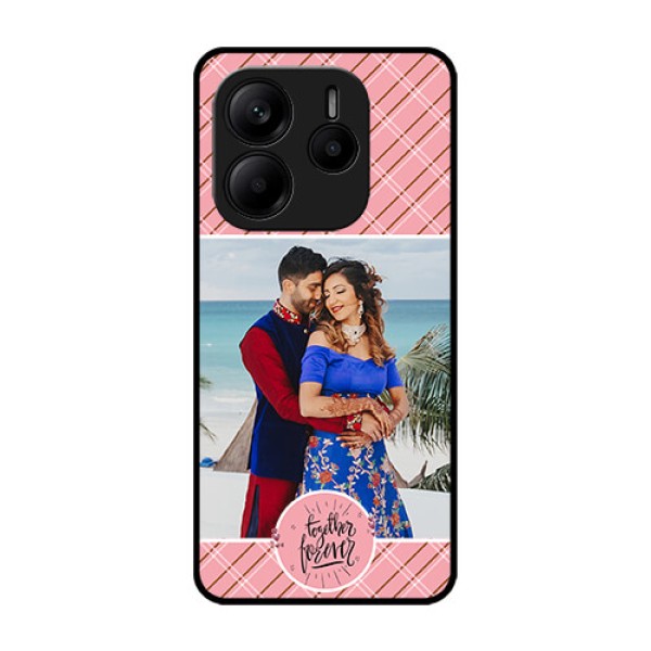 Redmi Note 14 SE 5G Custom Glass Phone Case - Together Forever Design Redmi Note 14 SE 5G Custom Glass Phone Case - Together Forever Design