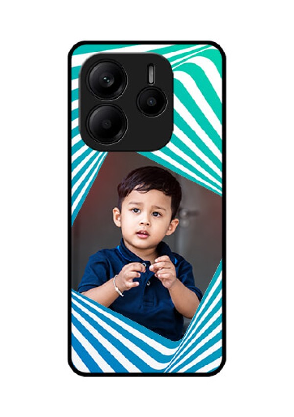 Redmi Note 14 SE 5G Custom Glass Phone Case - Abstract Spiral Design