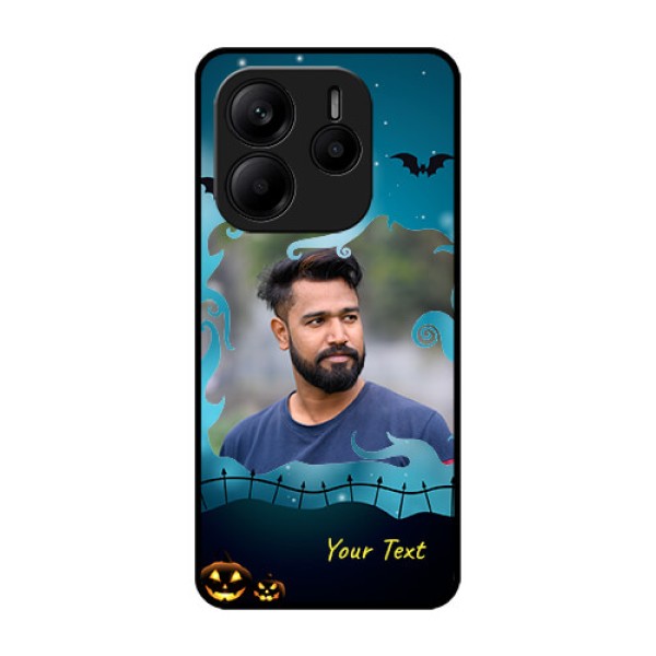 Redmi Note 14 SE 5G Custom Glass Phone Case - Halloween Frame Design