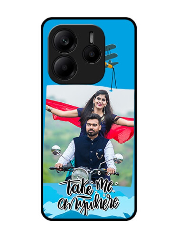 Custom Redmi Note 14 SE 5G Custom Glass Phone Case - Traveller Design