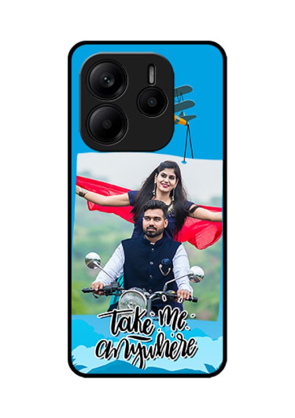 Redmi Note 14 SE 5G Custom Glass Phone Case - Traveller Design