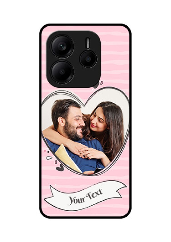 Redmi Note 14 SE 5G Custom Glass Phone Case - Vintage Heart Design