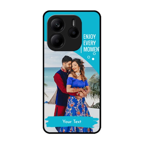 Redmi Note 14 SE 5G Custom Glass Phone Case - Happy Moment Design
