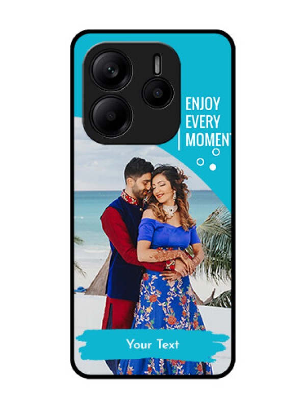 Custom Redmi Note 14 SE 5G Custom Glass Phone Case - Happy Moment Design