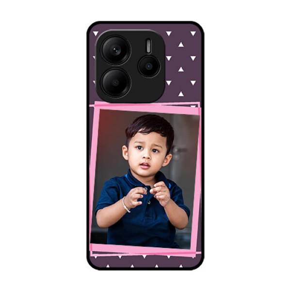 Redmi Note 14 SE 5G Custom Glass Phone Case - Triangle Pattern Dotted Design Redmi Note 14 SE 5G Custom Glass Phone Case - Triangle Pattern Dotted Design