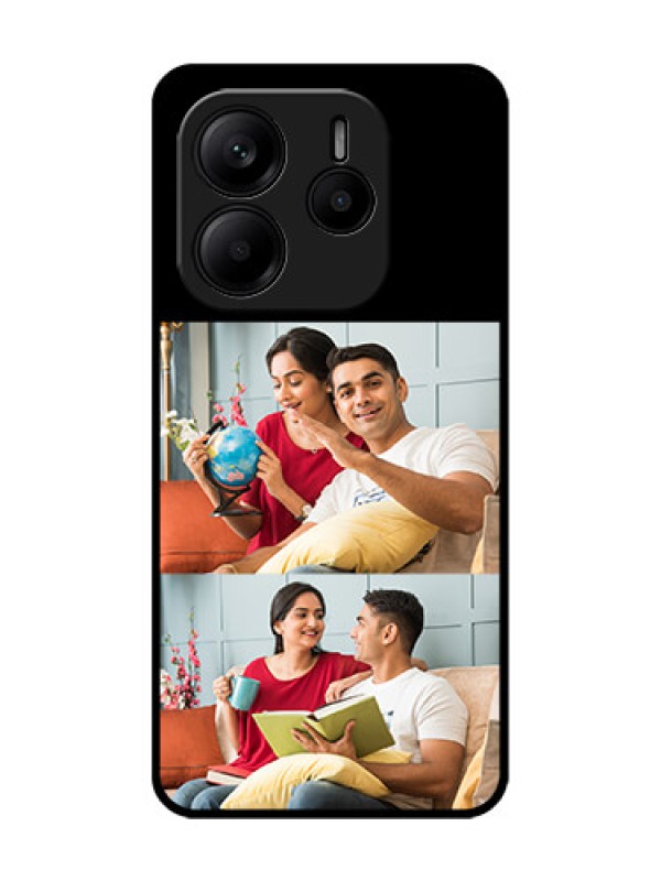 Custom Redmi Note 14 SE 5G Custom Glass Phone Case - 2 Images Design