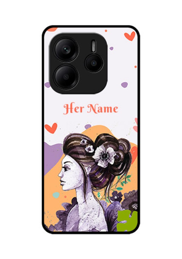 Redmi Note 14 SE 5G Custom Glass Phone Case - Woman And Nature Design