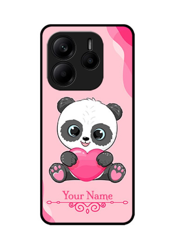 Redmi Note 14 SE 5G Custom Glass Phone Case - Cute Panda Design