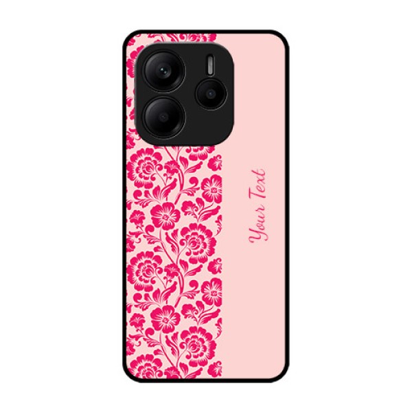 Redmi Note 14 SE 5G Custom Glass Phone Case - Attractive Floral Pattern Design Redmi Note 14 SE 5G Custom Glass Phone Case - Attractive Floral Pattern Design