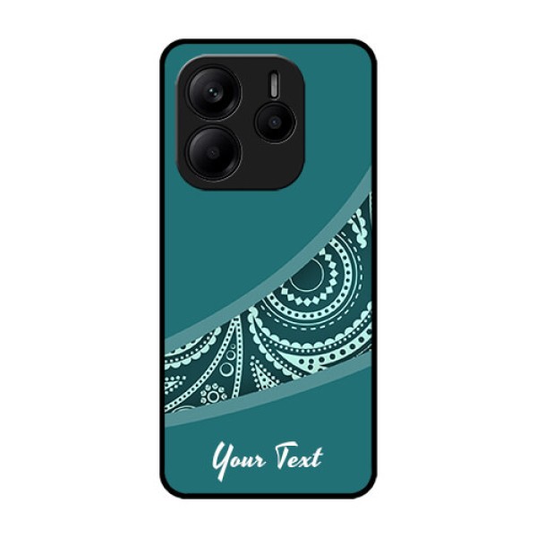 Redmi Note 14 SE 5G Custom Glass Phone Case - Semi Visible Floral Design