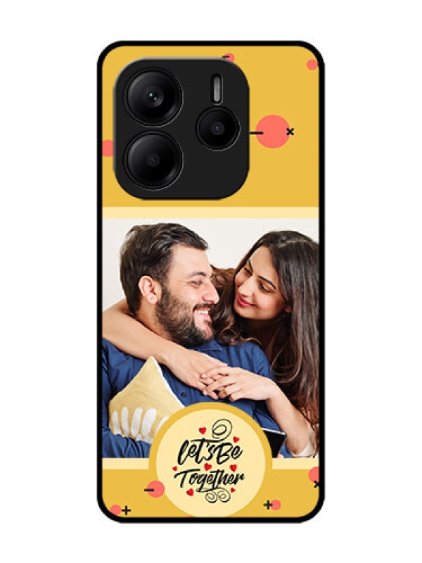 Custom Redmi Note 14 SE 5G Custom Glass Phone Case - Lets Be Together Design