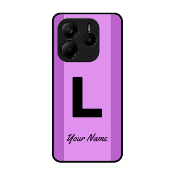 Redmi Note 14 SE 5G Custom Glass Phone Case - Tricolor Custom Text Design Redmi Note 14 SE 5G Custom Glass Phone Case - Tricolor Custom Text Design