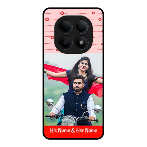 Xiaomi Redmi Note 15 5G Custom Glass Phone Case - Red Pattern Case Design Xiaomi Redmi Note 15 5G Custom Glass Phone Case - Red Pattern Case Design
