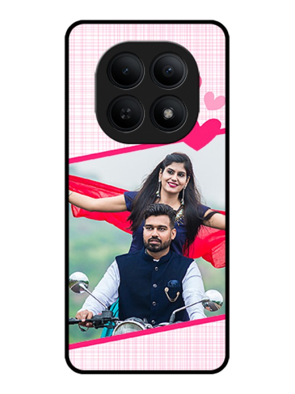 Custom Xiaomi Redmi Note 15 5G Custom Glass Phone Case - Love Shape Heart Design