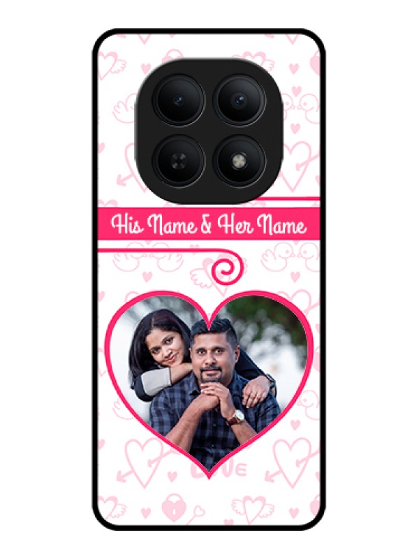 Custom Xiaomi Redmi Note 15 5G Custom Glass Phone Case - Heart Shape Love Design