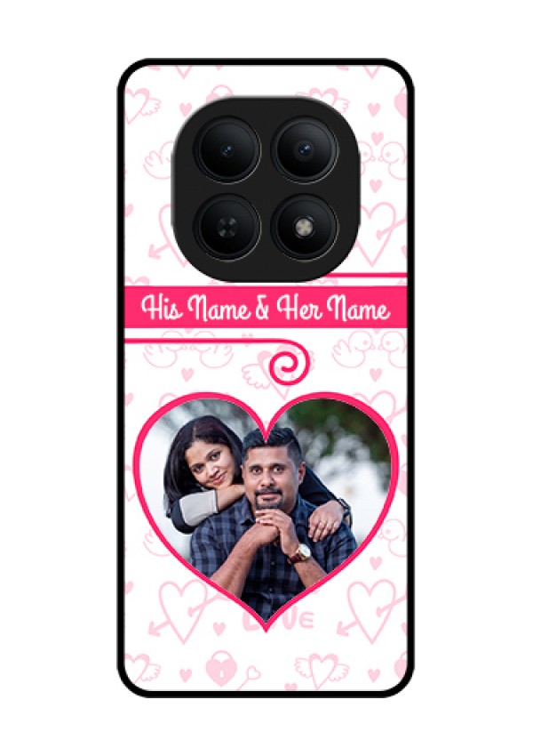 Xiaomi Redmi Note 15 5G Custom Glass Phone Case - Heart Shape Love Design