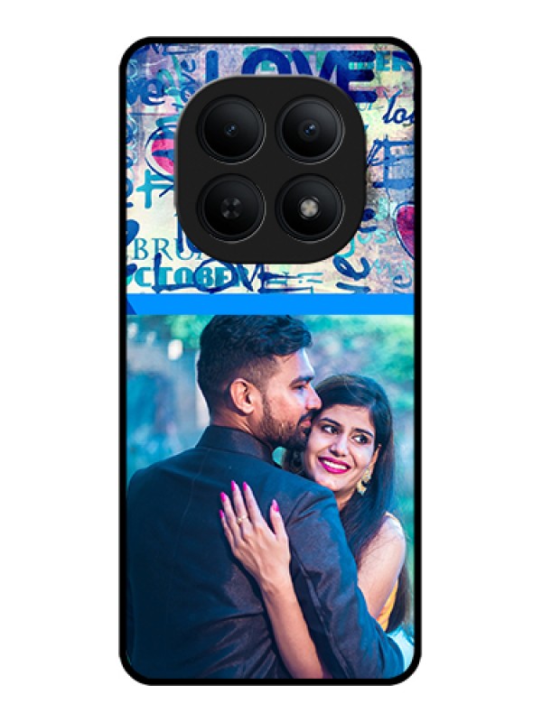 Custom Xiaomi Redmi Note 15 5G Custom Glass Phone Case - Colorful Love Design