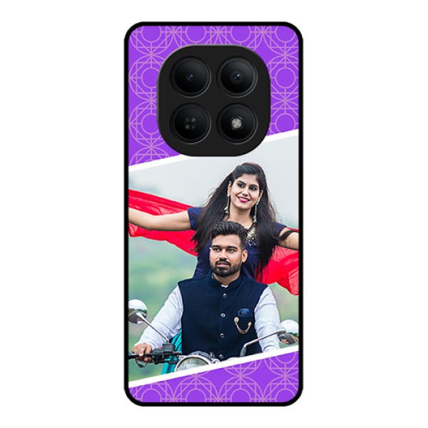 Xiaomi Redmi Note 15 5G Custom Glass Phone Case - Violet Color Pattern Design Xiaomi Redmi Note 15 5G Custom Glass Phone Case - Violet Color Pattern Design