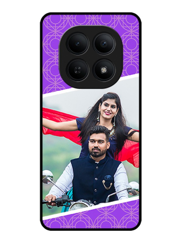 Custom Xiaomi Redmi Note 15 5G Custom Glass Phone Case - Violet Color Pattern Design