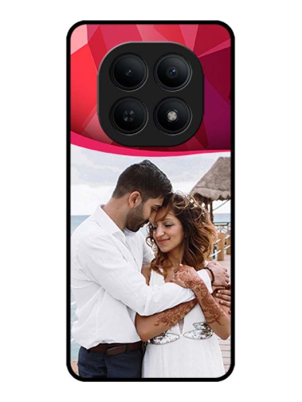 Custom Xiaomi Redmi Note 15 5G Custom Glass Phone Case - Red Abstract Design