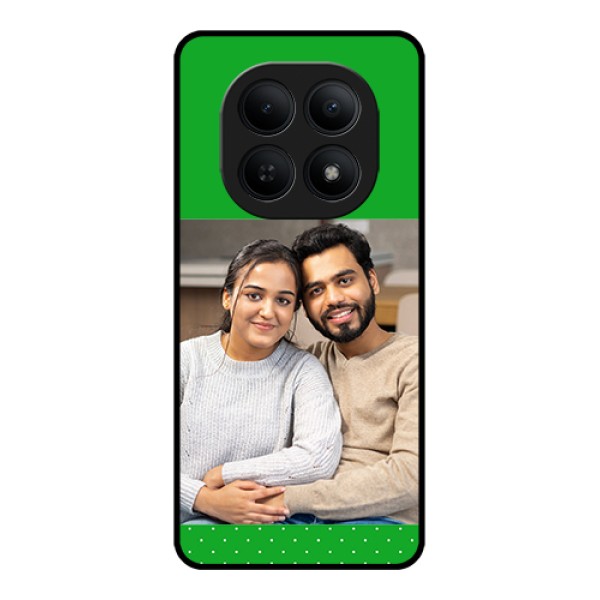 Xiaomi Redmi Note 15 5G Custom Glass Phone Case - Green Pattern Design
